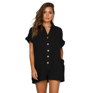 Petal & Pup button romper